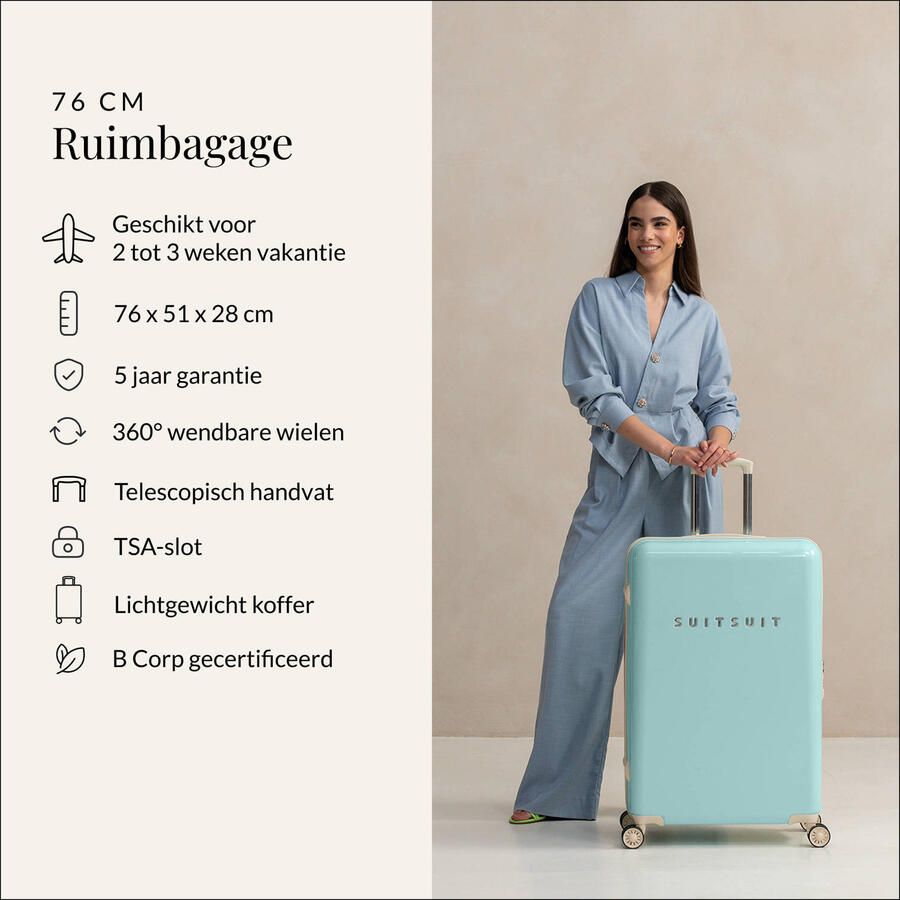 SUITSUIT trolley Fabulous Fifties 76 cm. Luminous Mint - Foto 2