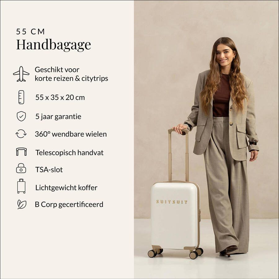 SUITSUIT trolley Fusion 55 cm. White Sawn - Foto 2