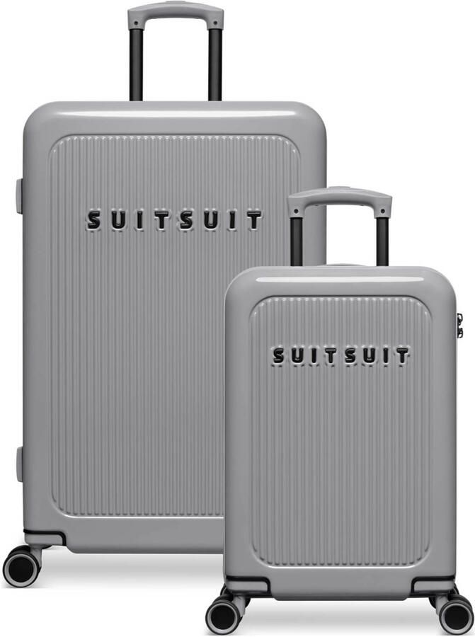 SUITSUIT trolley set Caretta Titanium Grey (set van 2)