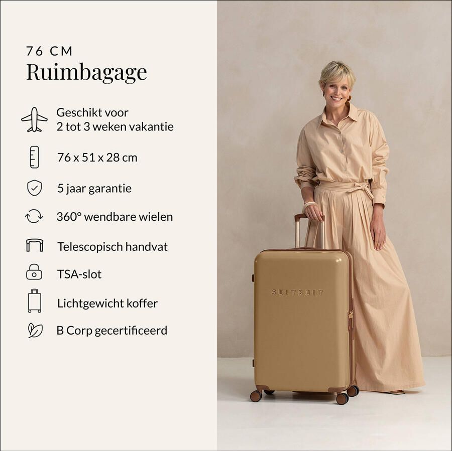 SUITSUIT trolley set Fab Seventies 76 cm. Cuban Sand - Foto 2