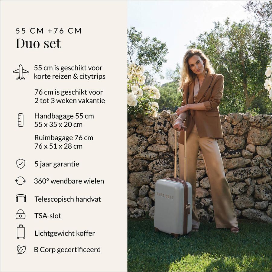 SUITSUIT trolley set Fab Seventies Limestone (set van 2) - Foto 2