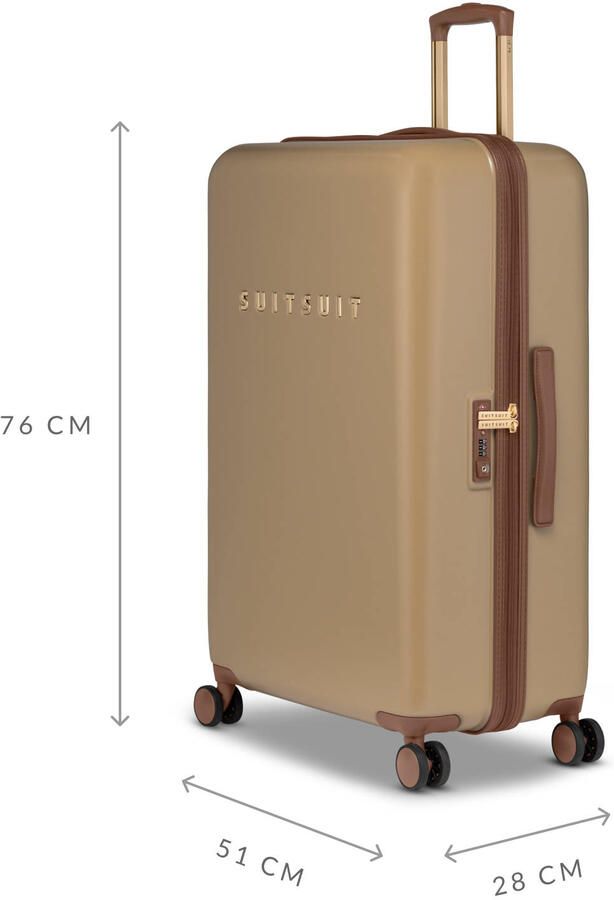SUITSUIT trolley set Fab Seventies Cuban Sand (set van 2) - Foto 3