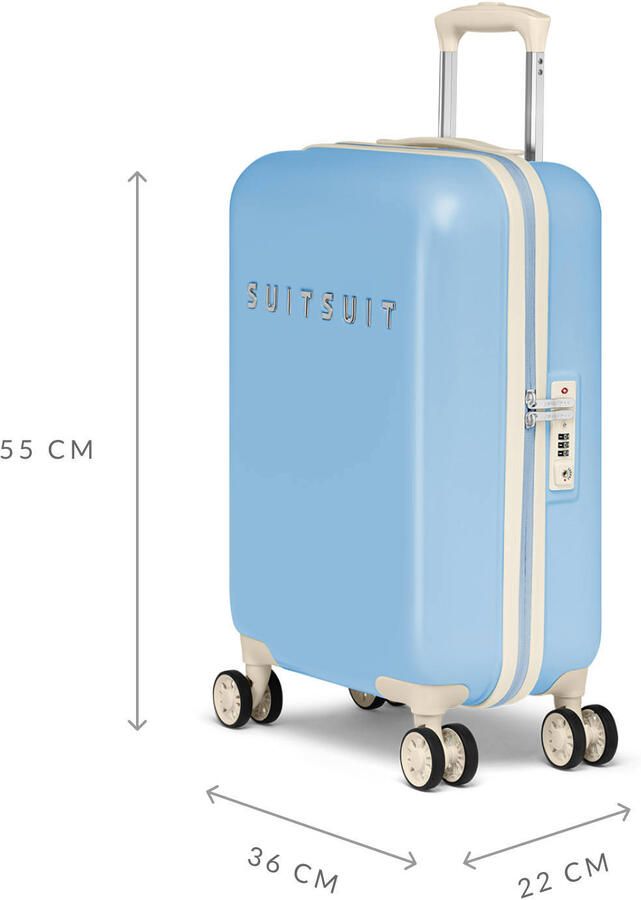 SUITSUIT trolley set Fabulous Fifties set van 2 Chambray Blue - Foto 3