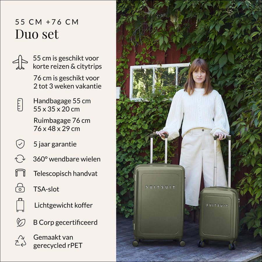 SUITSUIT trolley set Natura Dark Olive (set van 2) - Foto 2