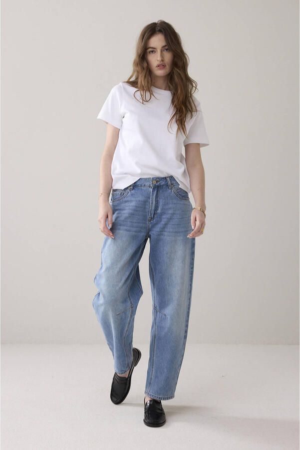 Summum barrel jeans medium blue denim