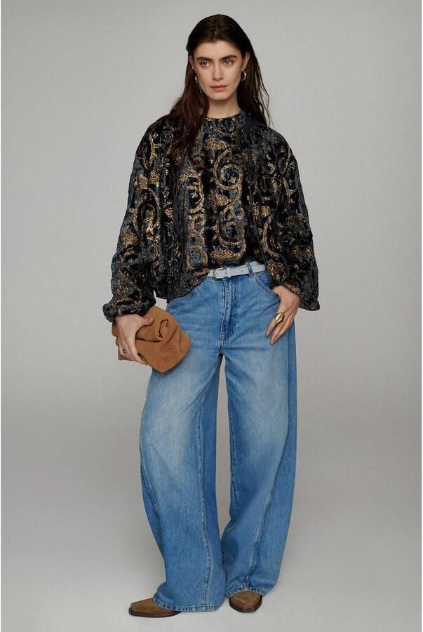 Summum barrel jeans medium blue denim