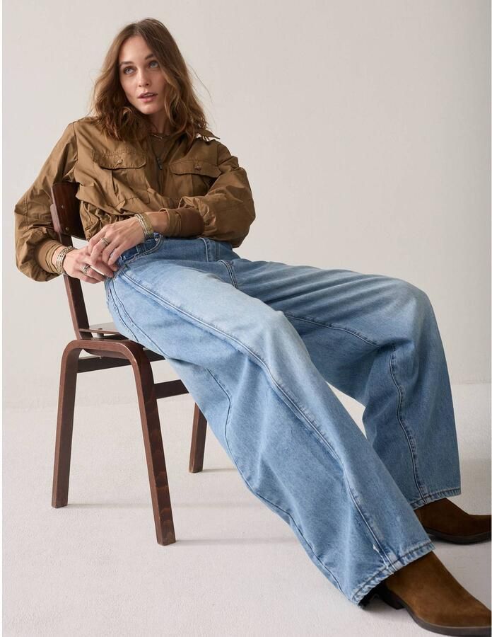 Summum barrel jeans medium blue denim - Foto 2