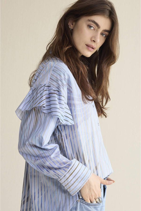 Summum blouse lichtblauw - Foto 2