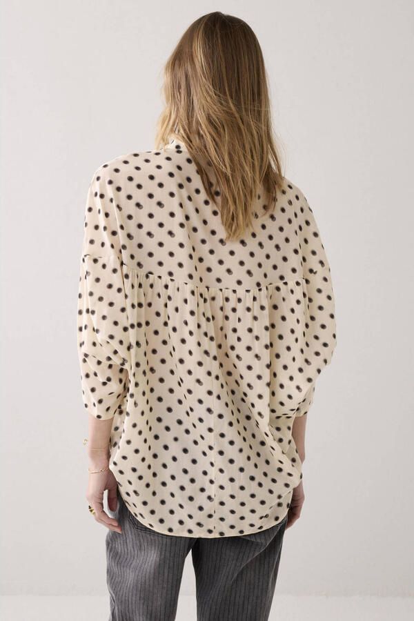 Summum blouse met stippen crème - Foto 3