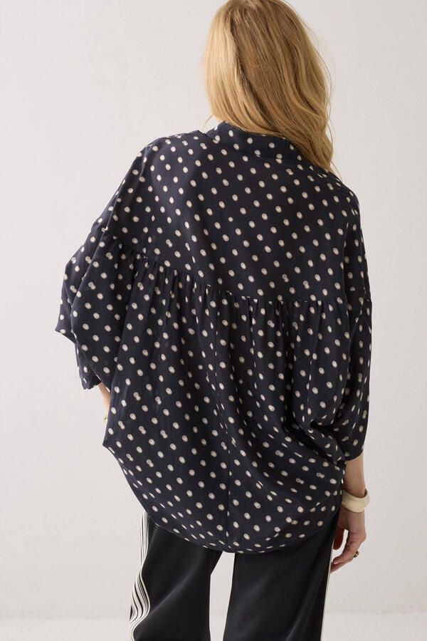 Summum blouse met stippen zwart - Foto 2