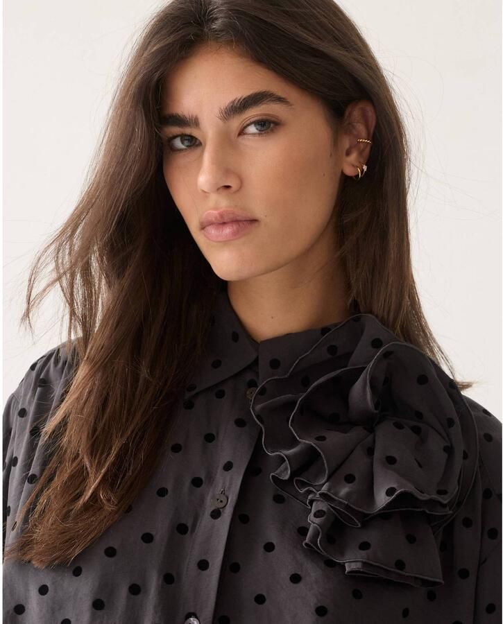 Summum blouse met stippen zwart - Foto 2
