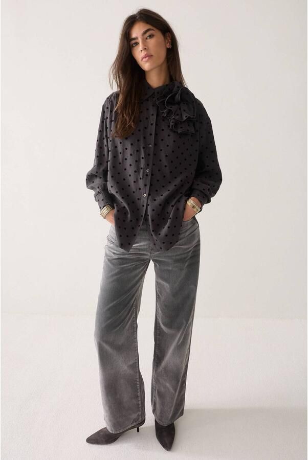 Summum blouse met stippen zwart - Foto 3