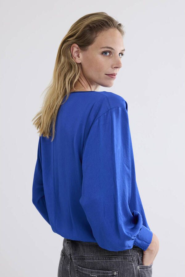 Summum Woman Zijdezachte Batwing Top Blue Dames - Foto 2