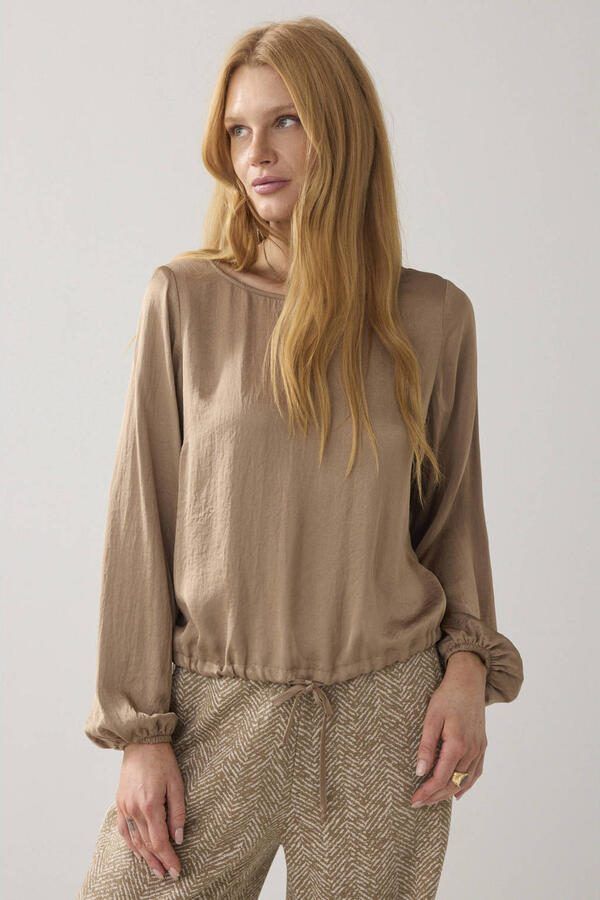 Summum blousetop bruin