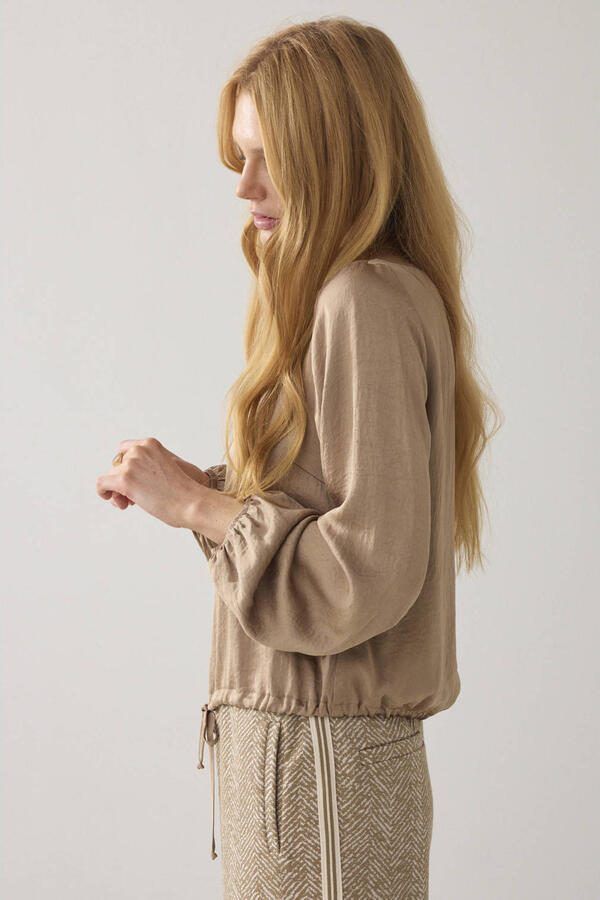 Summum blousetop bruin - Foto 3