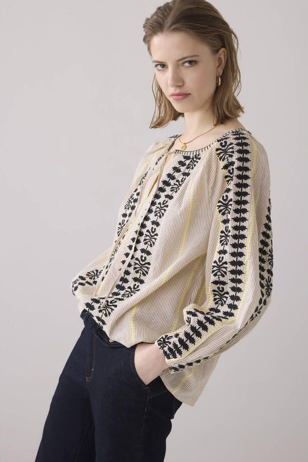 Summum Woman Gestreepte Longsleeve Top Multicolor Dames - Foto 3
