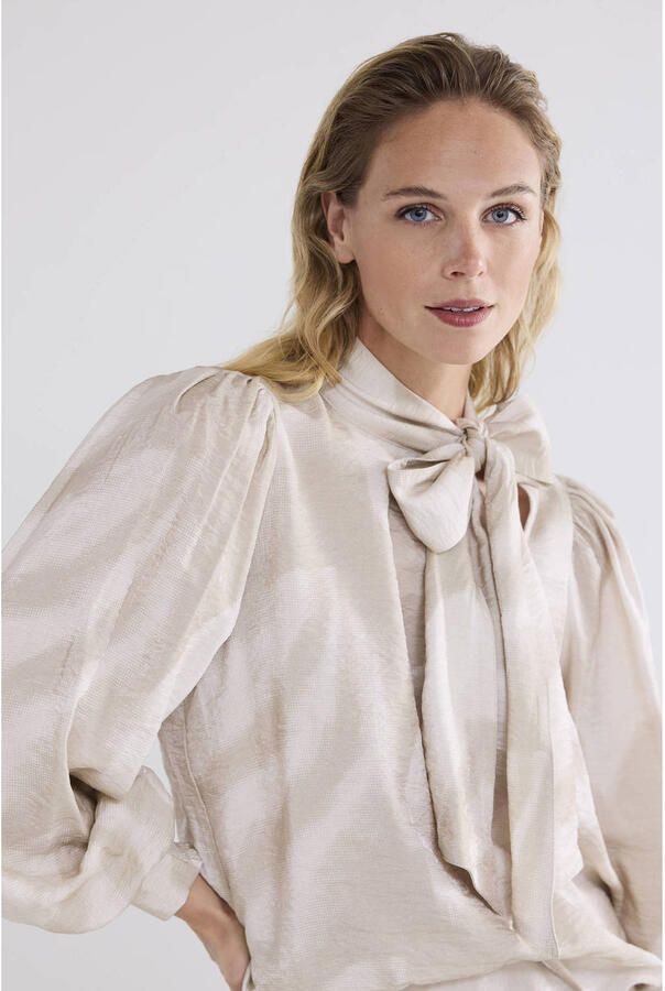 Summum Woman Veren Lange Mouw Top Beige Dames - Foto 2