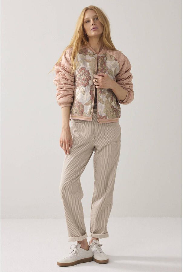 Summum bomberjack met glitter oudroze