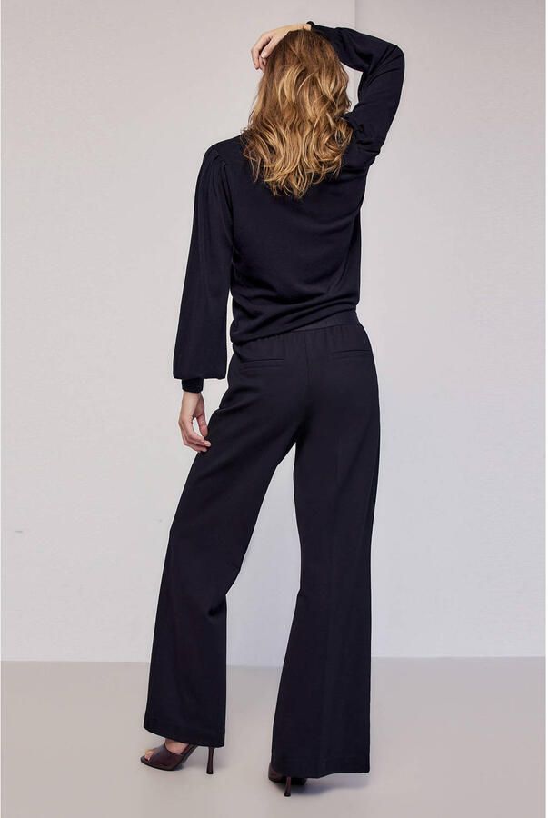 Summum Woman Stijlvolle Boot Cut Leren Broek Black Dames - Foto 3