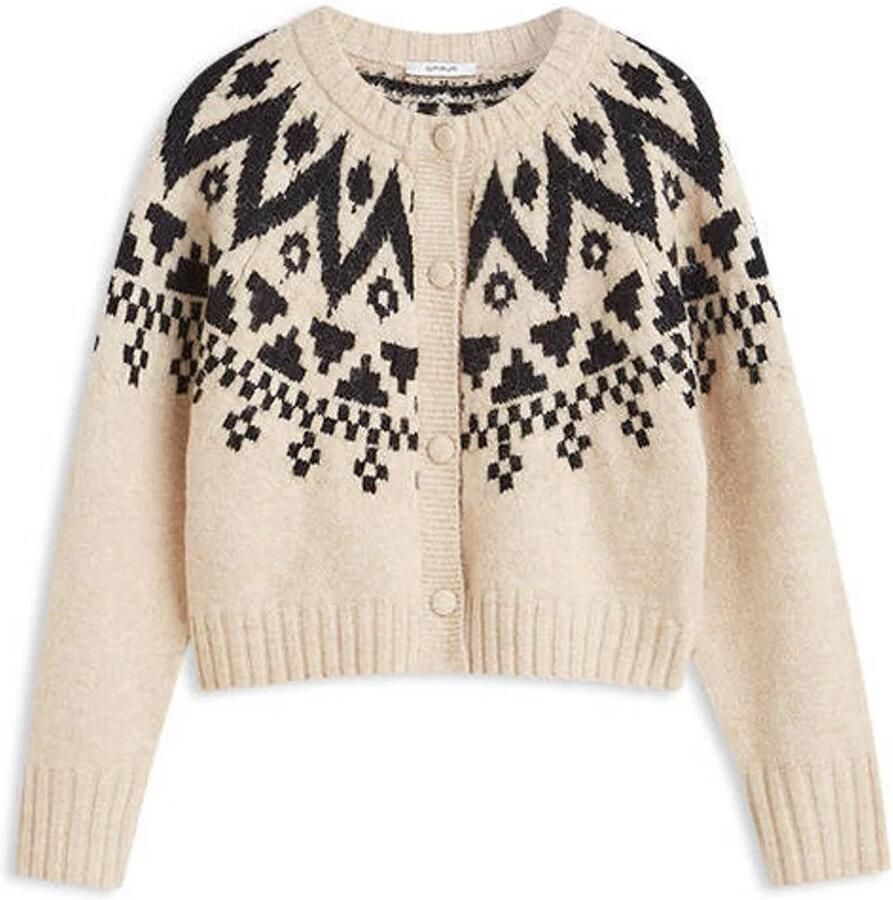Summum gebreid vest met wol beige - Foto 2