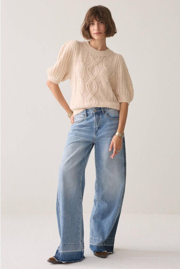 Summum gebreide trui met wol beige - Foto 2