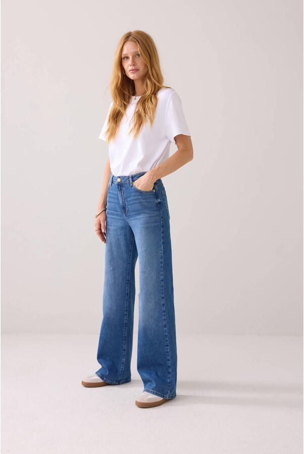 Summum high waist wide leg jeans medium blue denim - Foto 2
