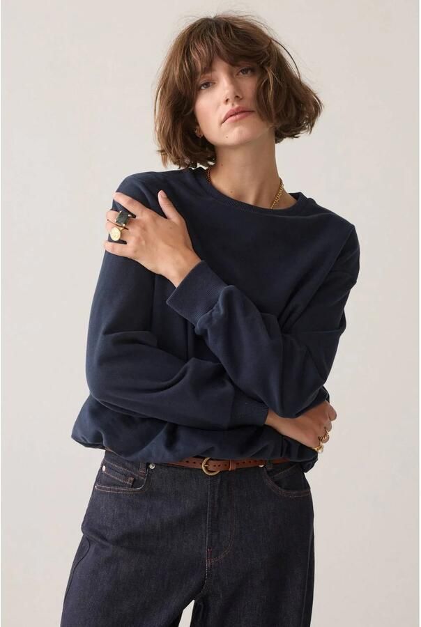 Summum katoenen pullover donkerblauw