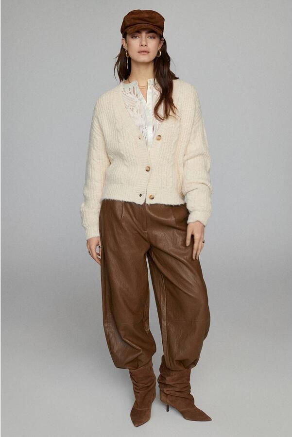 Summum loose fit broek camel - Foto 2