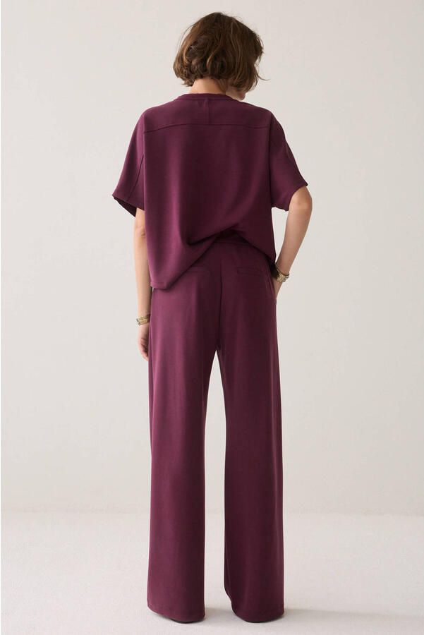 Summum loose fit broek donkerrood - Foto 2