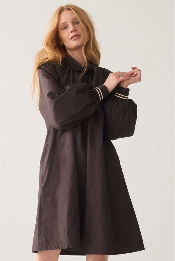 Summum midi jurk bruin
