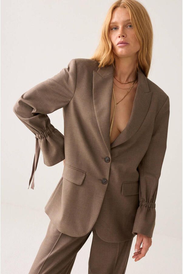 Summum oversized blazer bruin