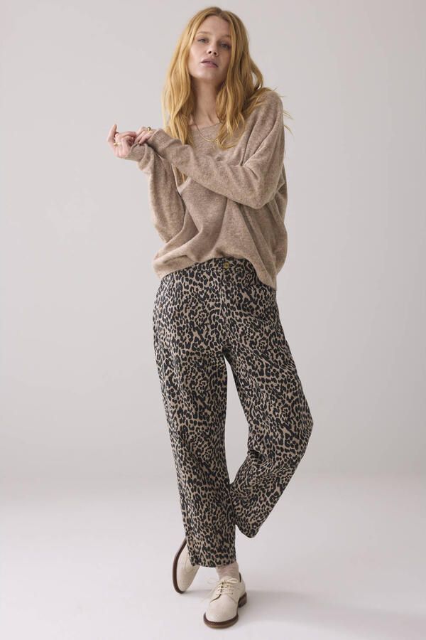 Summum Woman Mom Fit Beige Twill Jeans Beige Dames - Foto 3