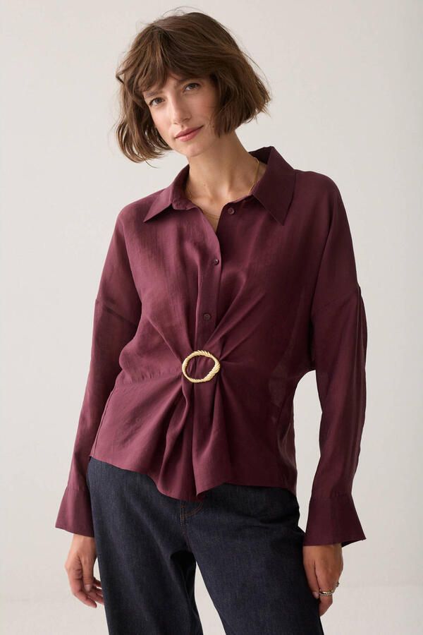 Summum top aubergine