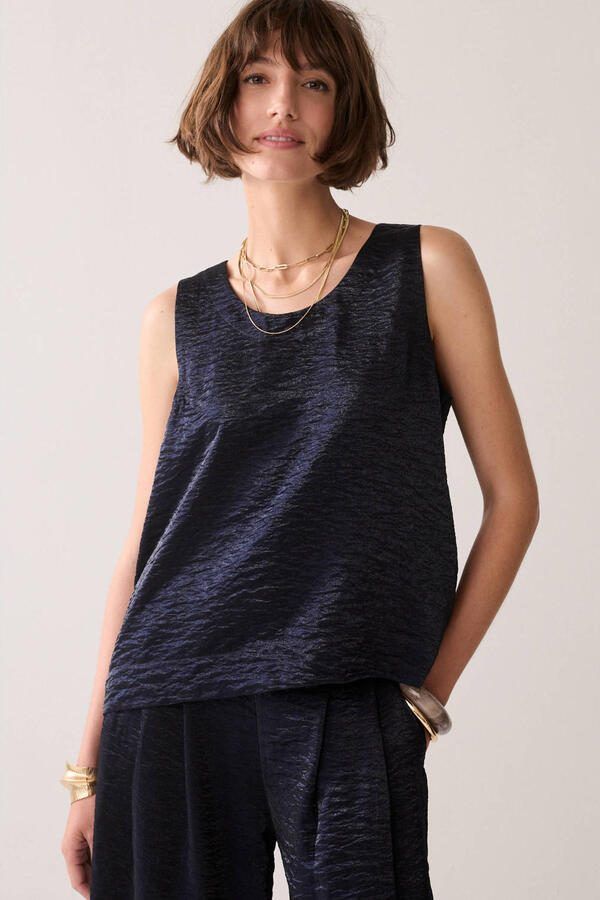 Summum top donkerblauw