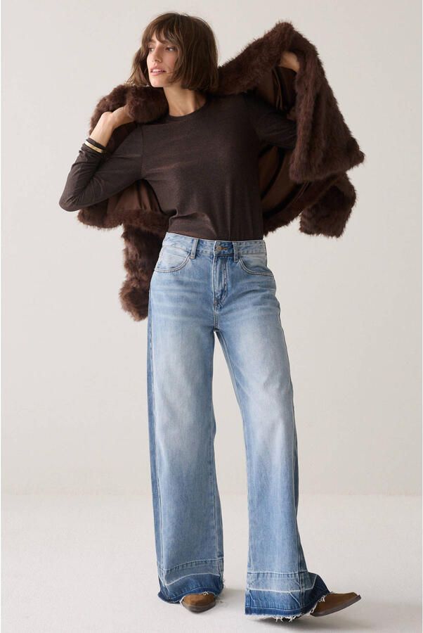 Summum top met glitters bruin - Foto 3