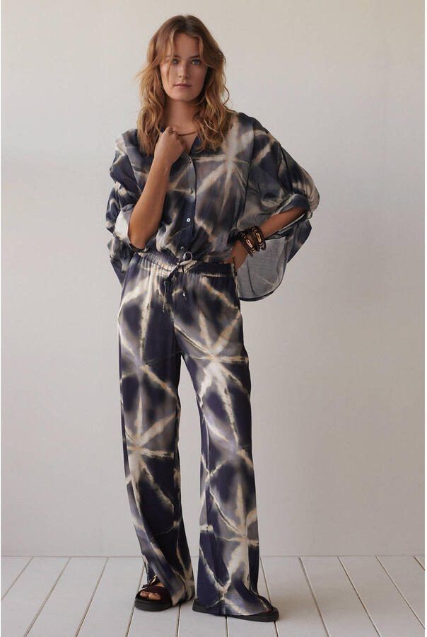 Summum top met print donkerblauw - Foto 2