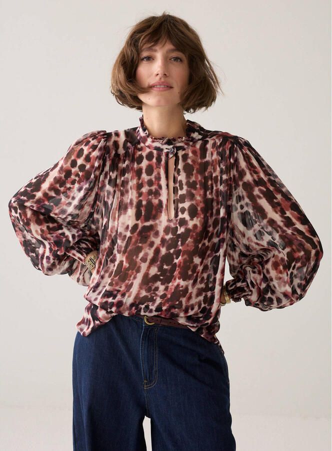 Summum top met print meerkleurig