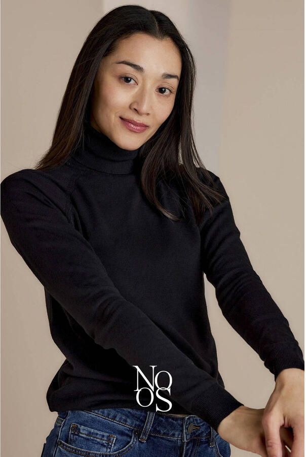 Summum Woman Turtle Neck Basic Knit Sweater Black Dames - Foto 2