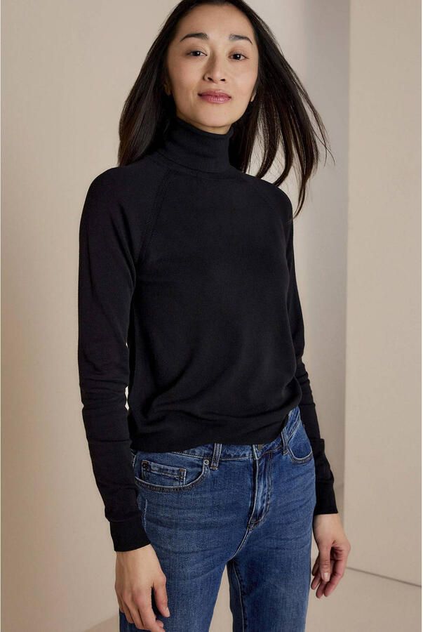 Summum Woman Turtle Neck Basic Knit Sweater Black Dames - Foto 3