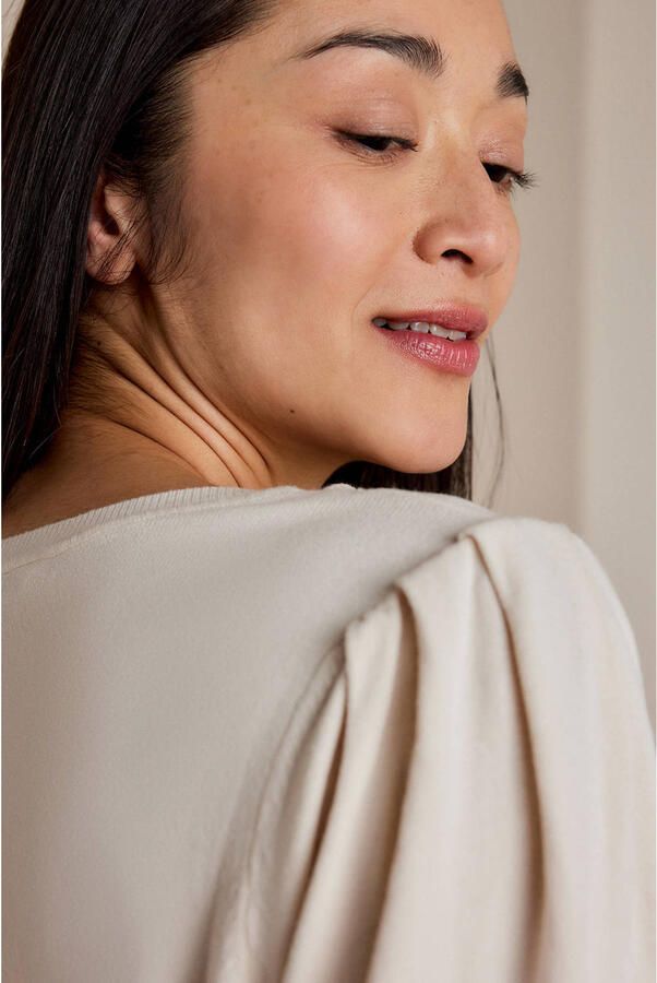 Summum Woman Puffy Sleeve Sweatshirt Beige Dames - Foto 3