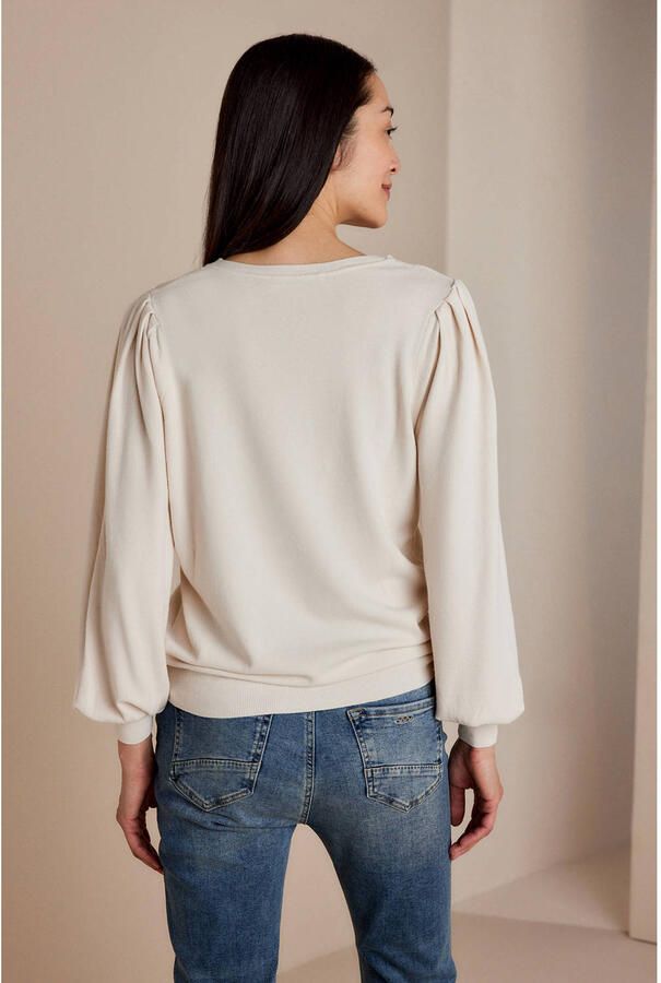 Summum Woman Puffy Sleeve Sweatshirt Beige Dames - Foto 2