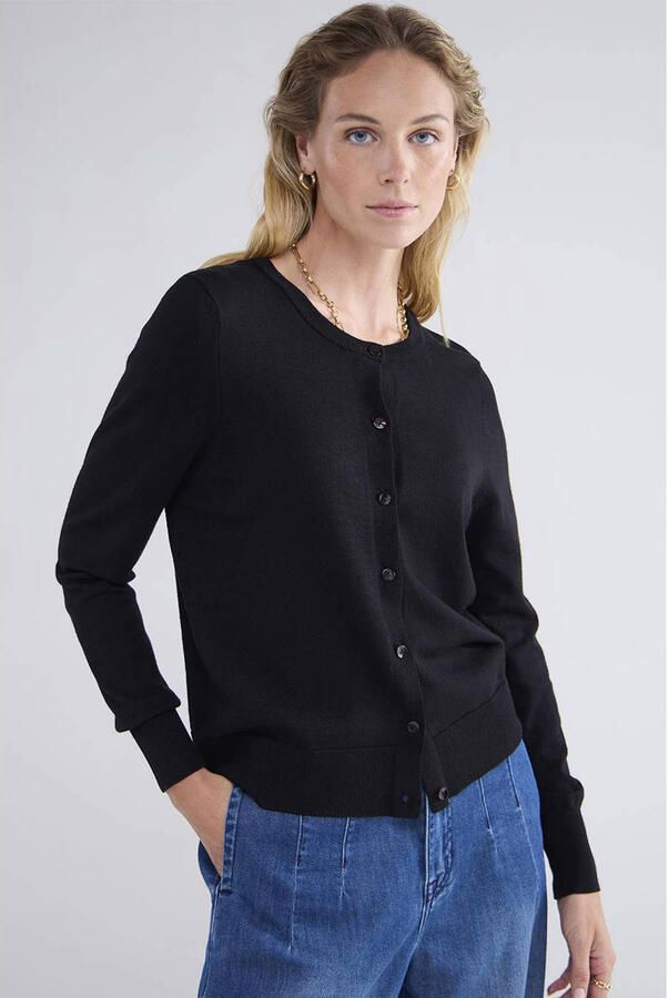 Summum Woman Zachte Viscose Vest voor Vrouwen Black Dames