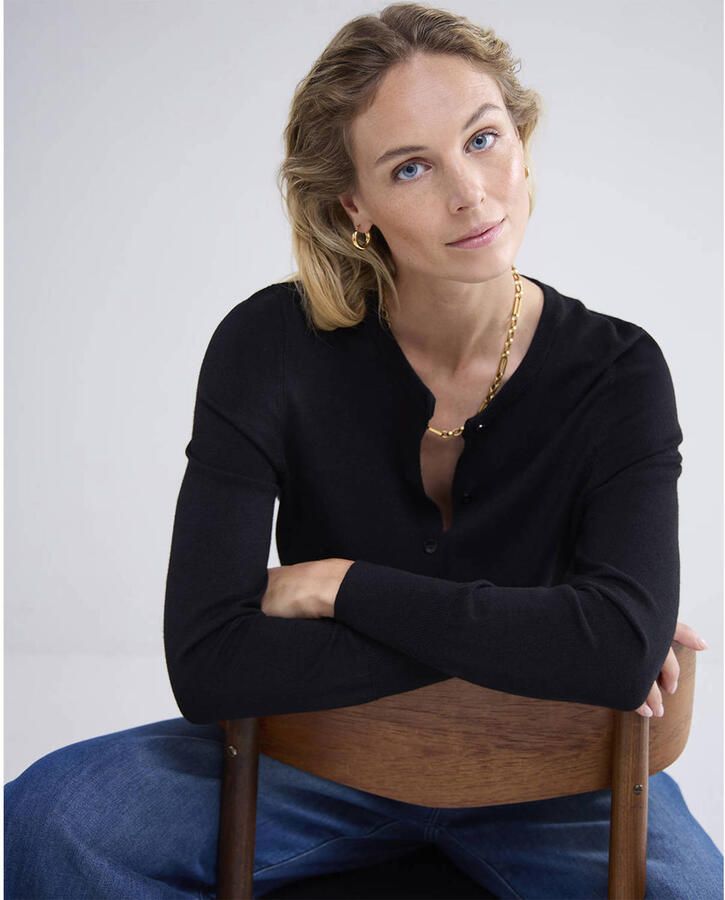 Summum Woman Zachte Viscose Vest voor Vrouwen Black Dames - Foto 2