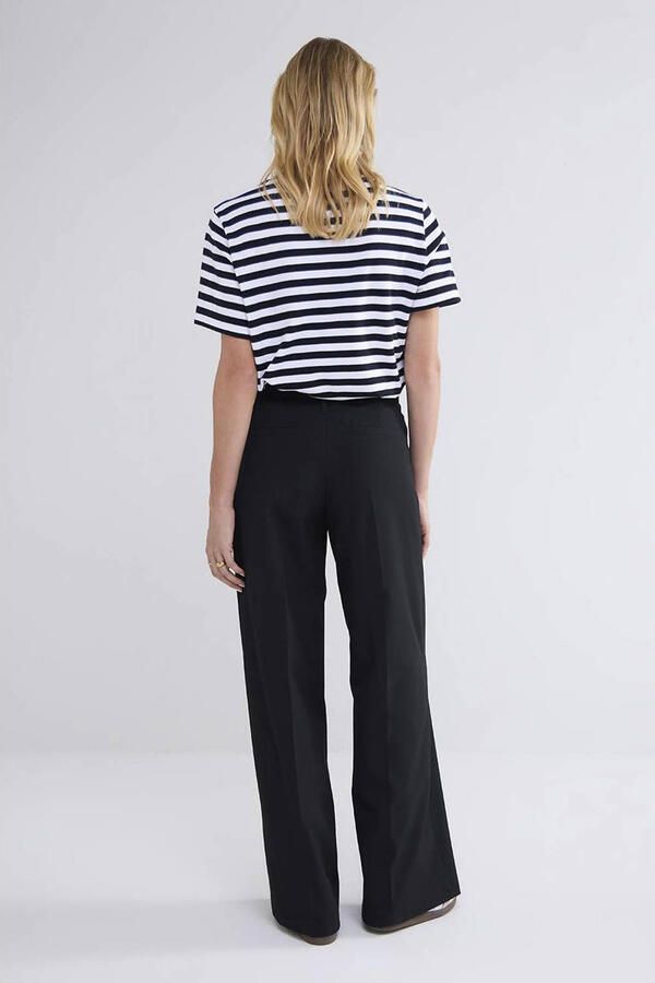 Summum Woman Zwarte Viscose Blend Stretch Broek Black Dames