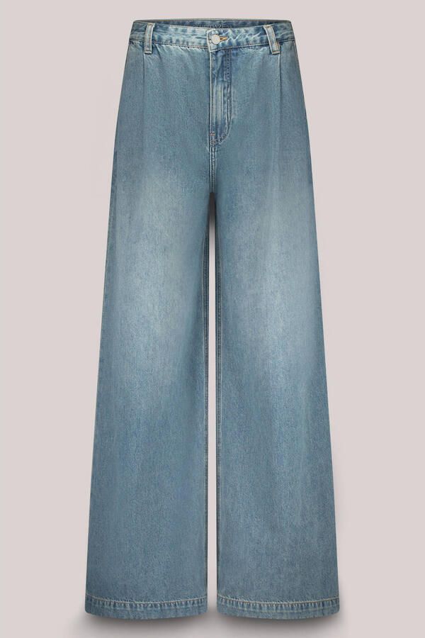 Summum wide leg jeans light blue denim - Foto 2