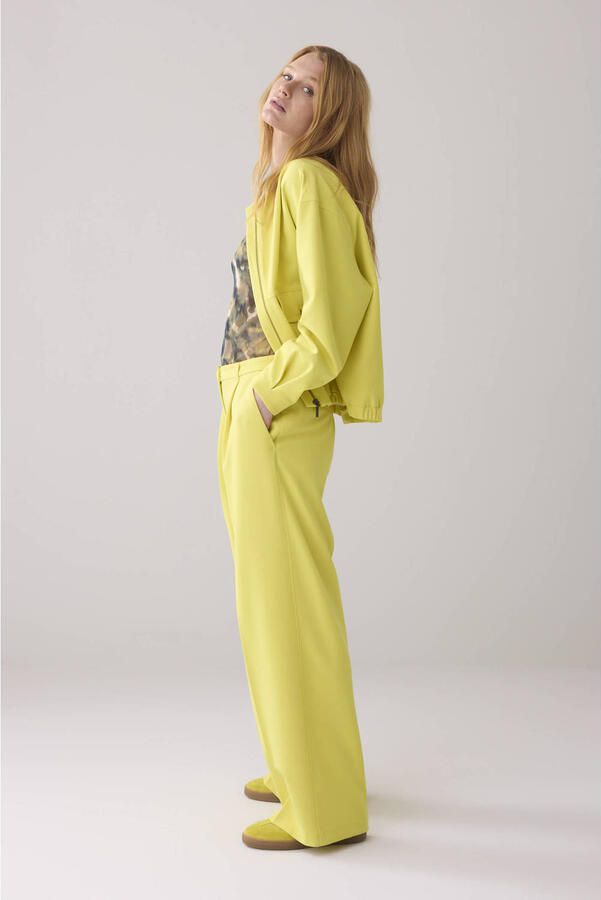 Summum wide leg pantalon geel - Foto 3