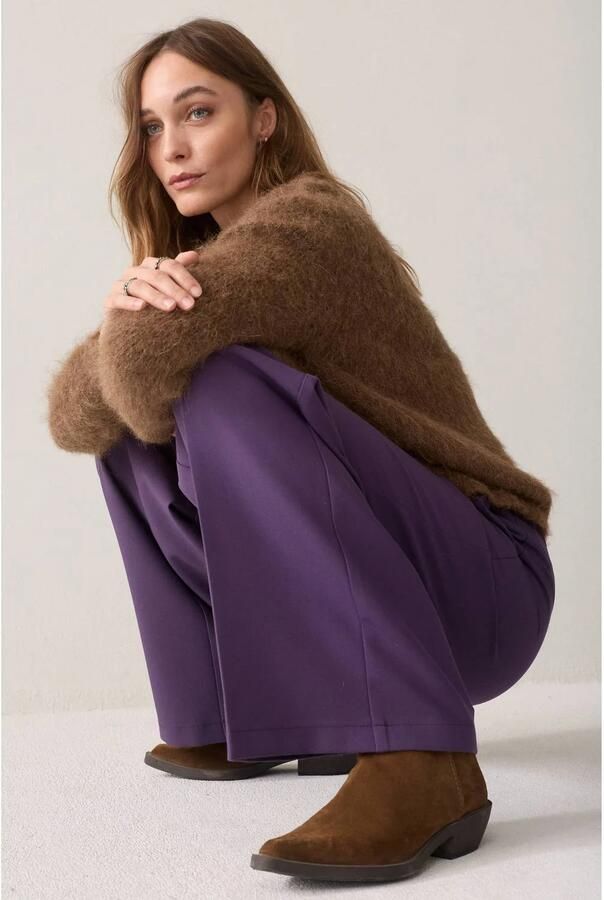 Summum wide leg pantalon paars - Foto 3