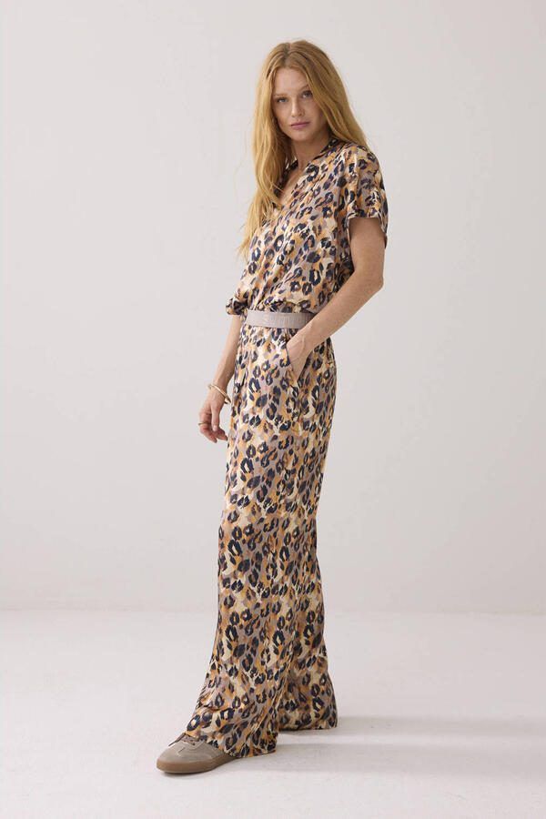 Summum wide leg regular waist casual broek multi - Foto 3