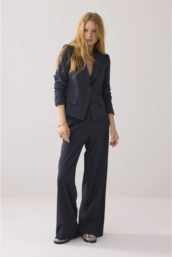 Summum wide leg regular waist pantalon grijs - Foto 2