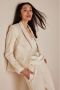 Summum Woman Klassieke Stretch Blazer in Off-White Beige Dames - Thumbnail 1